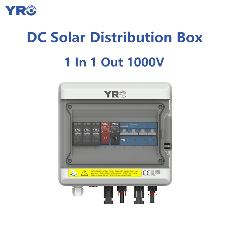 1 in 1 out 1,000V DC Solar Distribution Box