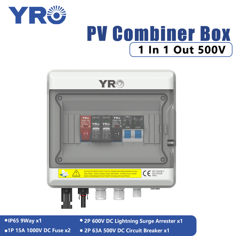 กล่องกระจายพลังงานแสงอาทิตย์ 1 ใน 1 ออก 500V DC