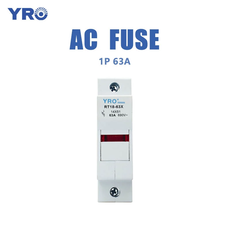 1p 63a ทองแดงที่มีฟิวส์ AC สารหน่วงไฟ