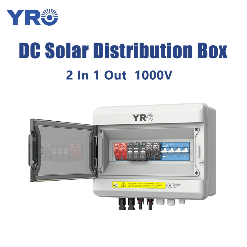 2 in 1 out 1,000V DC Solar Distribution Box