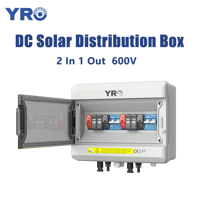 2 in 1 out 600V Solar Distribution Box