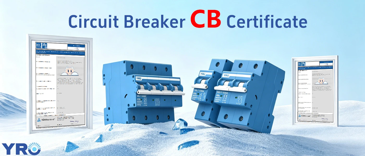 เซอร์กิตเบรกเกอร์ขนาดเล็ก YRO ได้รับการรับรองจาก TUV CB ซึ่งรองรับการใช้งานในตลาดโลก