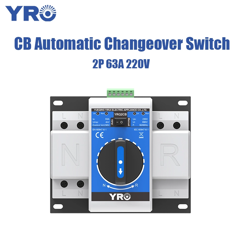 2P 63A 220V คลาส B CB ATS